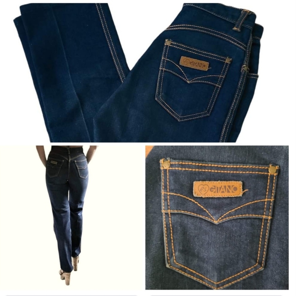 PS Gitano Vintage Denim Jeans High Rise Dark Wash Size 6/7